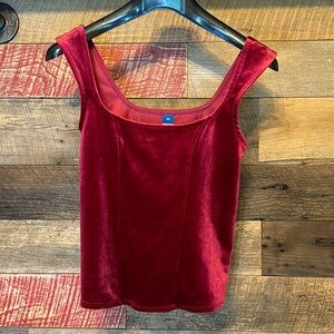 Old Navy velour crop tank